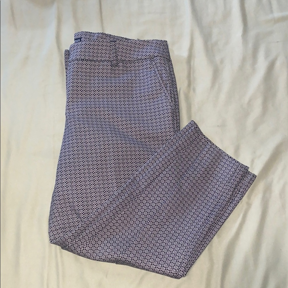 Hilary Radley Patterned Ankle Pants